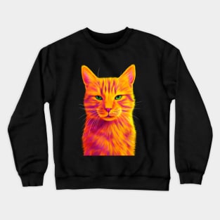 Orange Tabby Cat Crewneck Sweatshirt